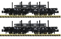 Fleischmann 845608 - N - 2-tlg. Set Schwerlastwagen mit Brammen-Ladung, NS, Ep. III